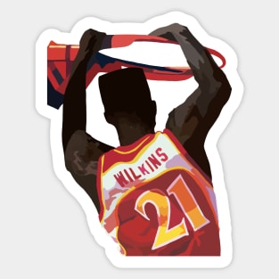 Dominique Wilkins of the Atlanta Hawks Sticker